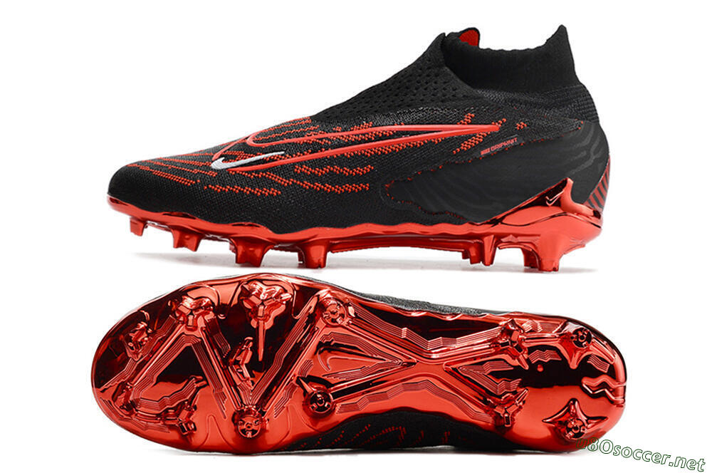 Men's Nike Phantom GX Elite DF FG Football Boots - Black/Red 1