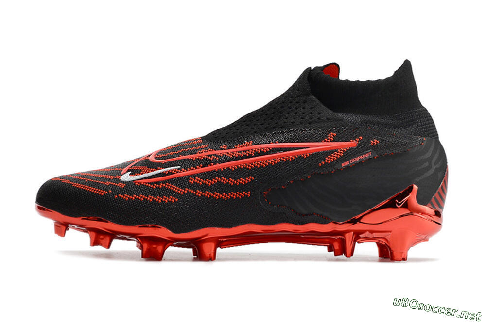 Men's Nike Phantom GX Elite DF FG Football Boots - Black/Red 0
