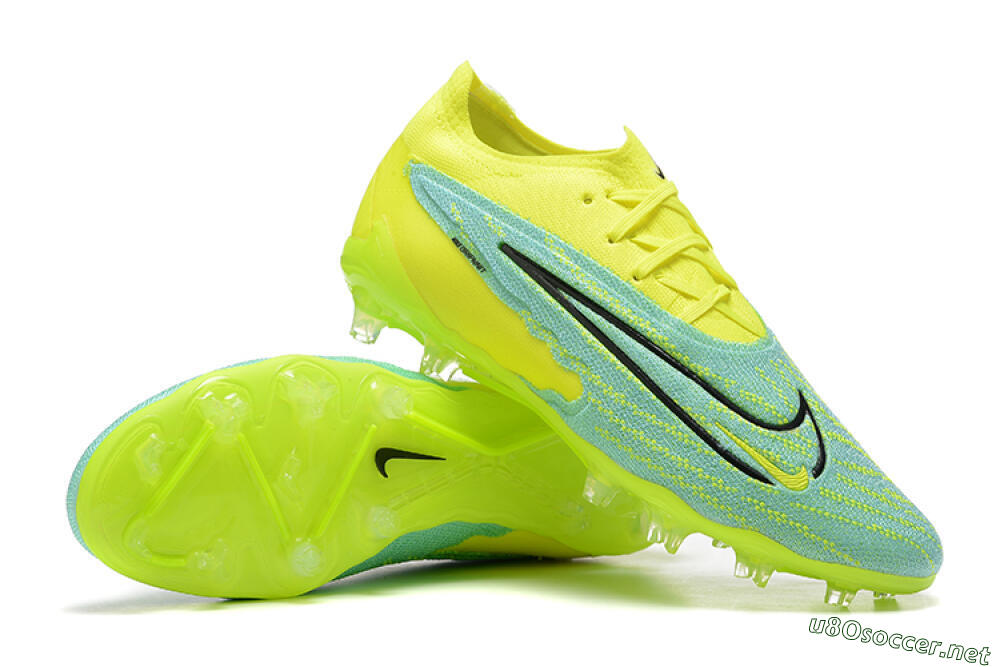 Men's Nike Phantom GX Elite FG Football Boots - Green/Blue/Black 4