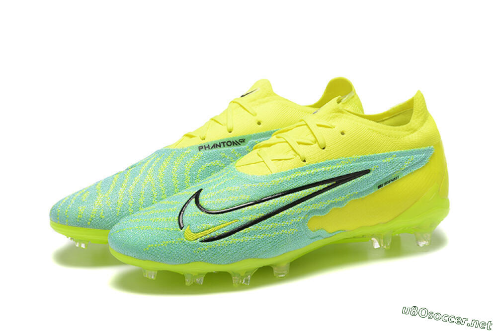 Men's Nike Phantom GX Elite FG Football Boots - Green/Blue/Black 5