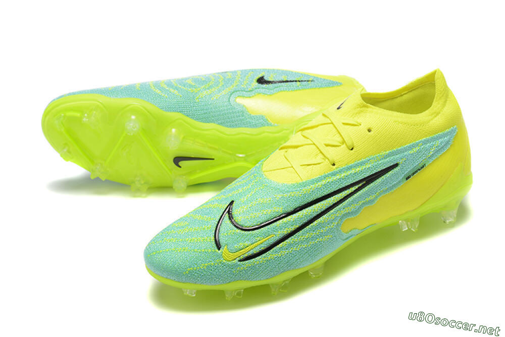 Men's Nike Phantom GX Elite FG Football Boots - Green/Blue/Black 3