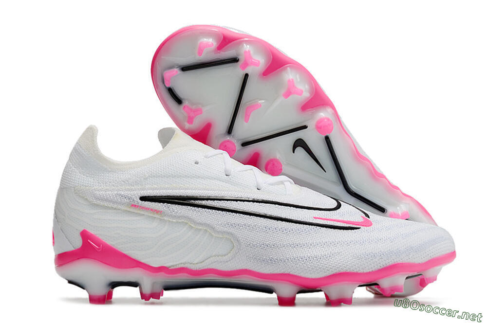 Men's Nike Phantom GX Elite FG Football Boots - White/Pink/Black 2