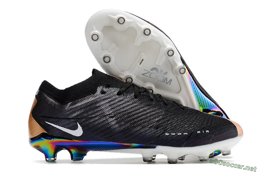 Men's Nike Air Zoom Mercurial Vapor 15 Elite AG Football Boots - Black/White/Brown 2