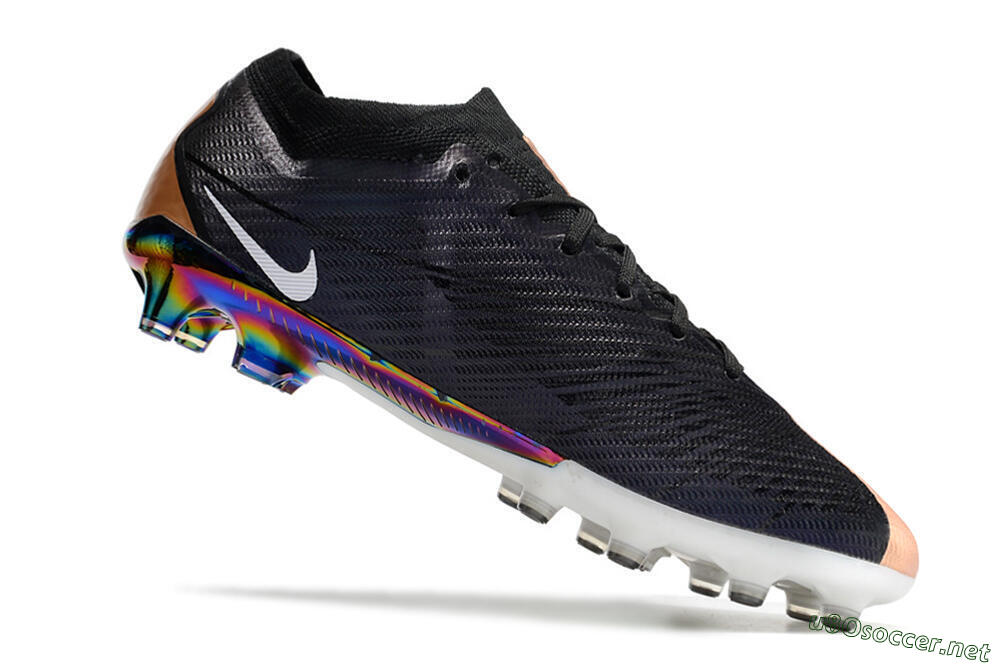Men's Nike Air Zoom Mercurial Vapor 15 Elite AG Football Boots - Black/White/Brown 4