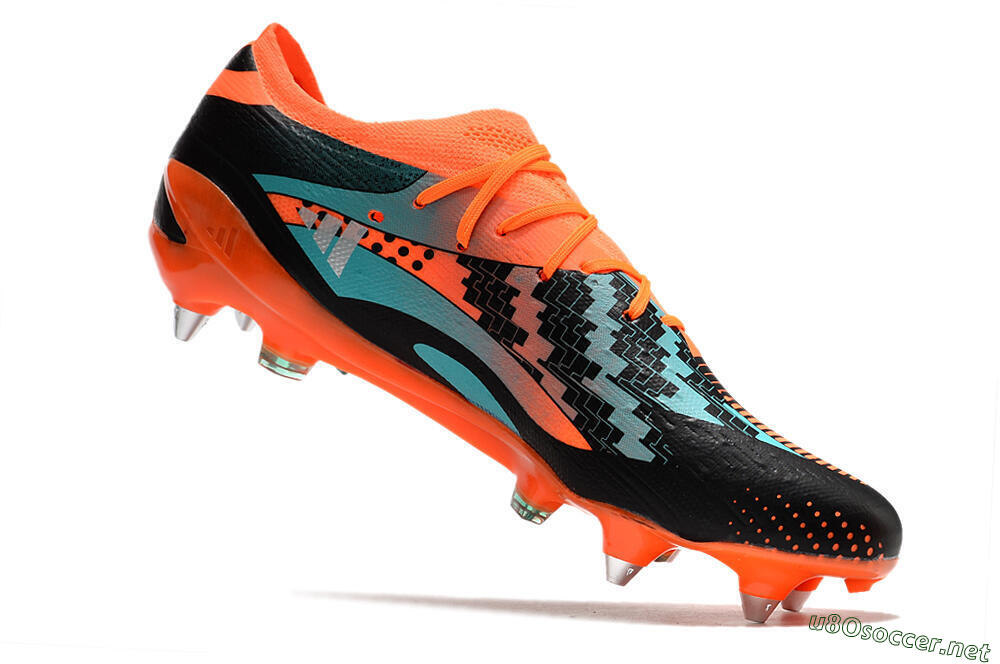 Men's Adidas X Speedportal.1 SG Football Boots - Orange/Black 4