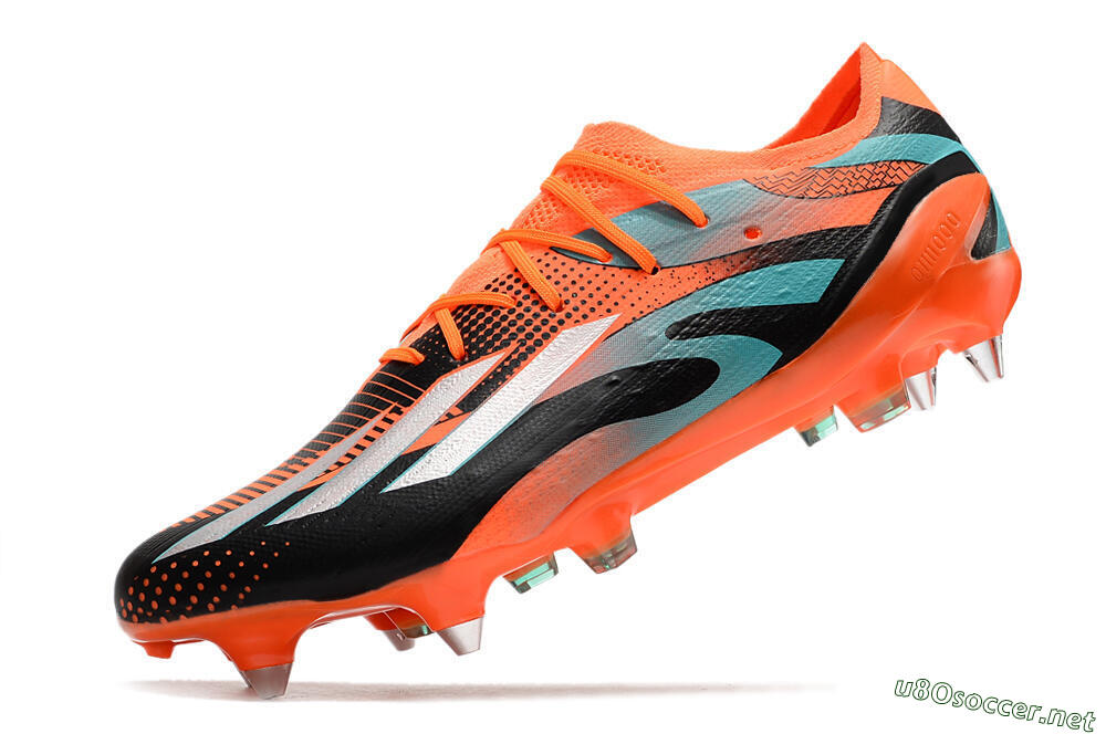 Men's Adidas X Speedportal.1 SG Football Boots - Orange/Black 5