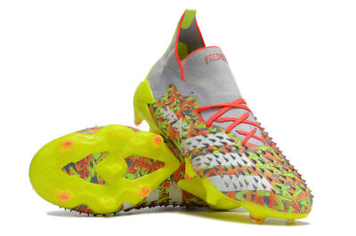 Unisex Adidas Predator Freak.1 FG Football Boots - Grey/Yellow/Orange