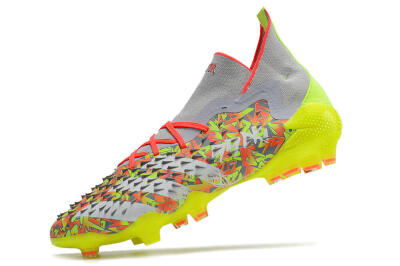 Unisex Adidas Predator Freak.1 FG Football Boots - Grey/Yellow/Orange