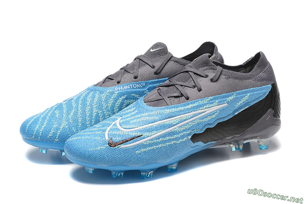 Men's Nike Phantom GX Elite FG Football Boots - Blue/Grey/White 5