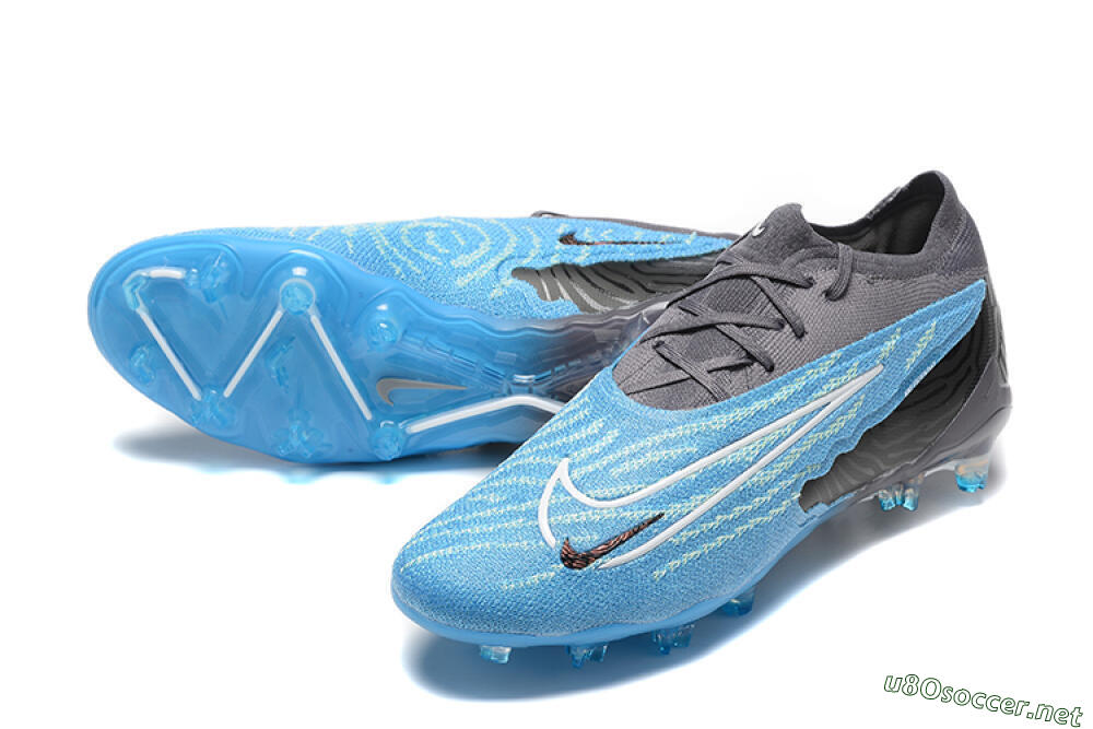 Men's Nike Phantom GX Elite FG Football Boots - Blue/Grey/White 3