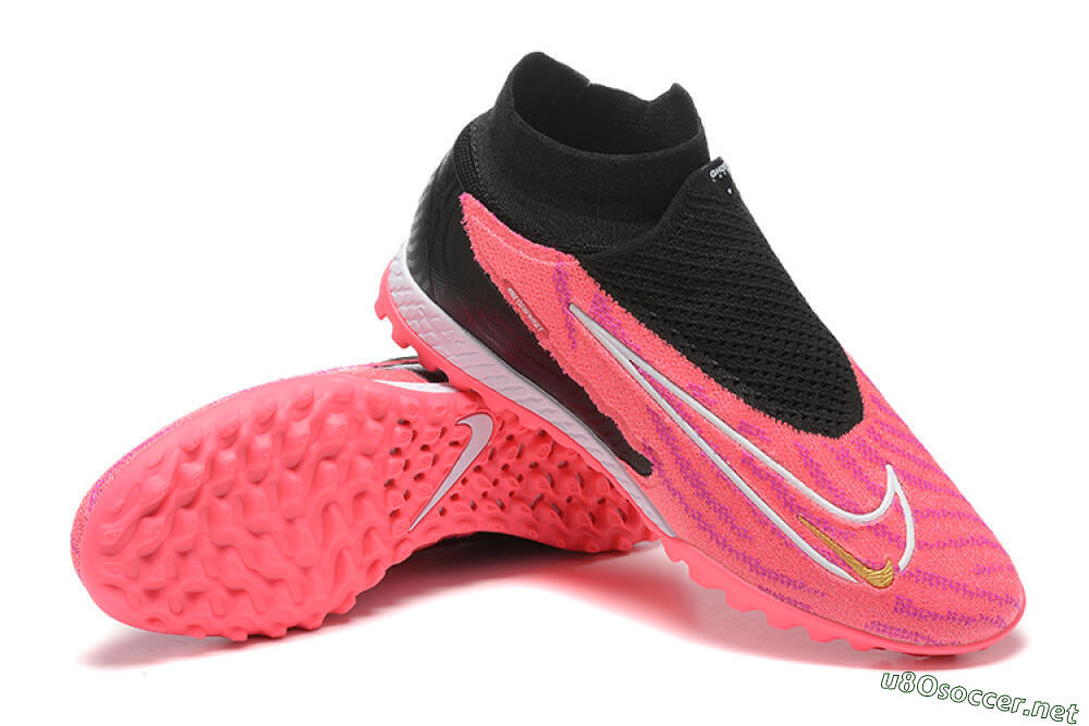 Men's Nike Phantom GX Elite DF TF Football Shoes - Red/Black/White 4