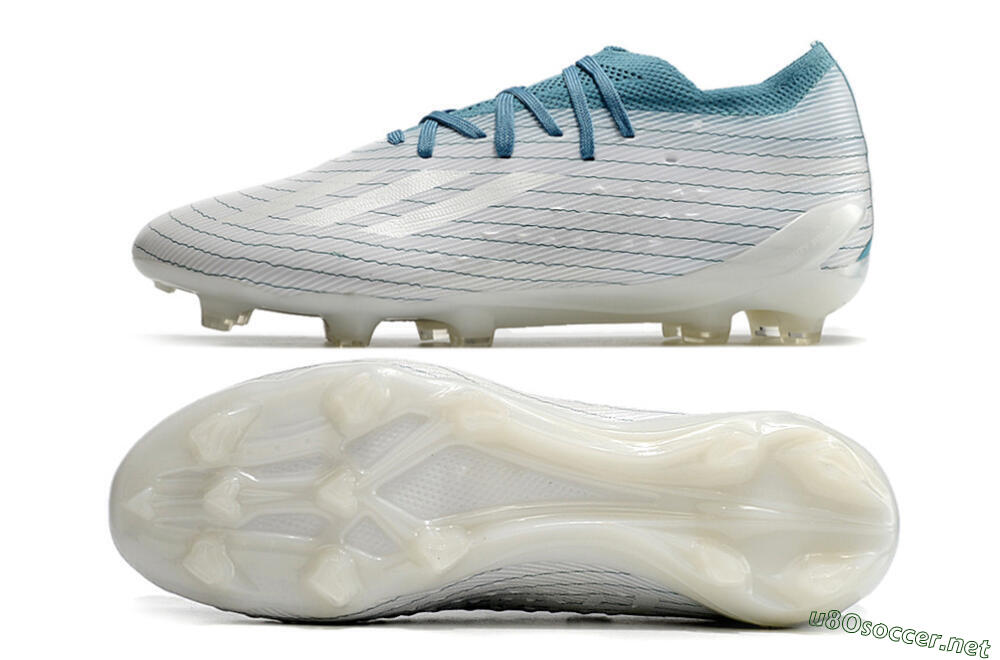 Men's Adidas X Speedportal.1 2022 World Cup FG Football Boots - White/Blue 1