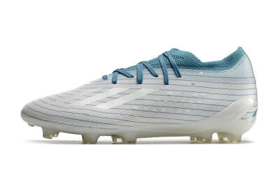 Men's Adidas X Speedportal.1 2022 World Cup FG Football Boots - White/Blue