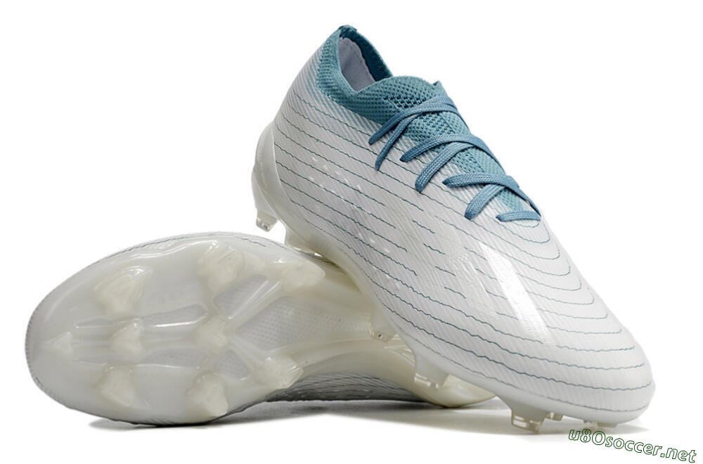 Men's Adidas X Speedportal.1 2022 World Cup FG Football Boots - White/Blue 3