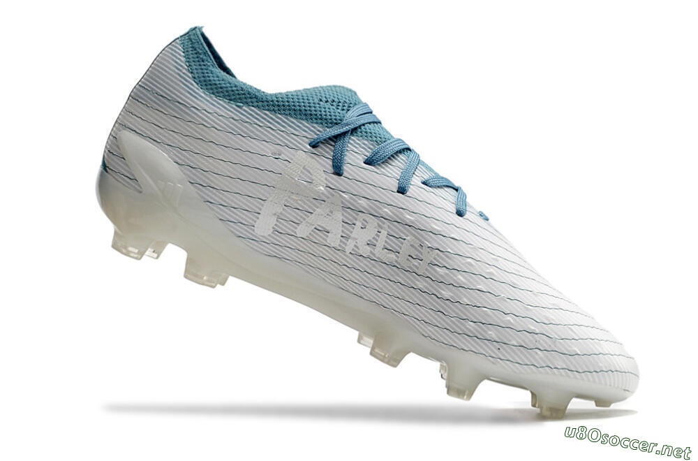 Men's Adidas X Speedportal.1 2022 World Cup FG Football Boots - White/Blue 4