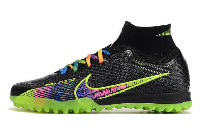 Unisex Nike Air Zoom Mercurial Superfly 9 Elite TF Football Shoes - Black/Green/Pink