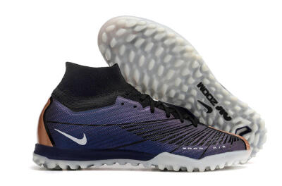 Unisex Nike Air Zoom Mercurial Superfly 9 Elite TF Football Shoes - Purple/Black