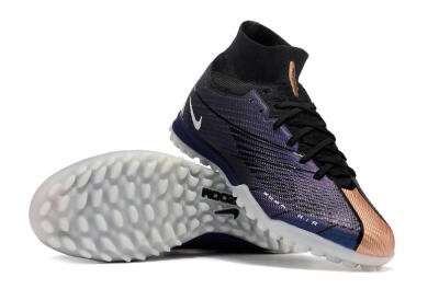 Unisex Nike Air Zoom Mercurial Superfly 9 Elite TF Football Shoes - Purple/Black