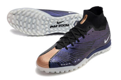 Unisex Nike Air Zoom Mercurial Superfly 9 Elite TF Football Shoes - Purple/Black