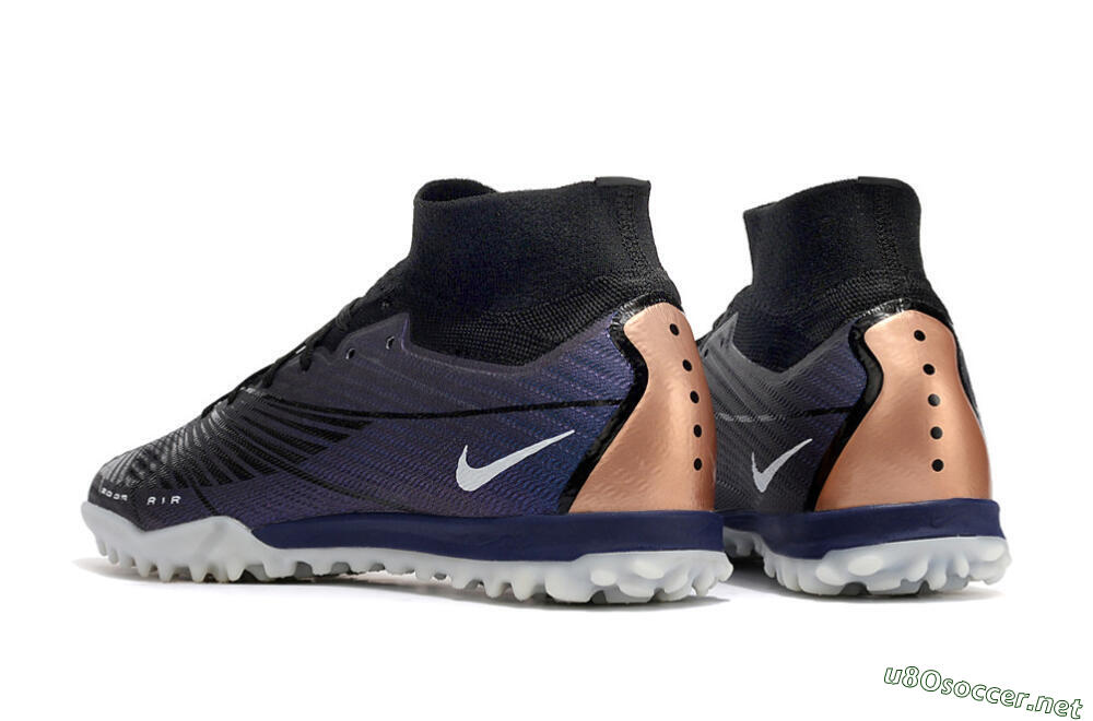 Unisex Nike Air Zoom Mercurial Superfly 9 Elite TF Football Shoes - Purple/Black 5