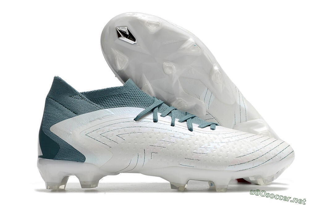 Unisex Adidas Predator Accuracy 23.1 FG Football Boots - White/Green 2