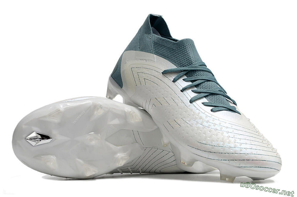 Unisex Adidas Predator Accuracy 23.1 FG Football Boots - White/Green 3