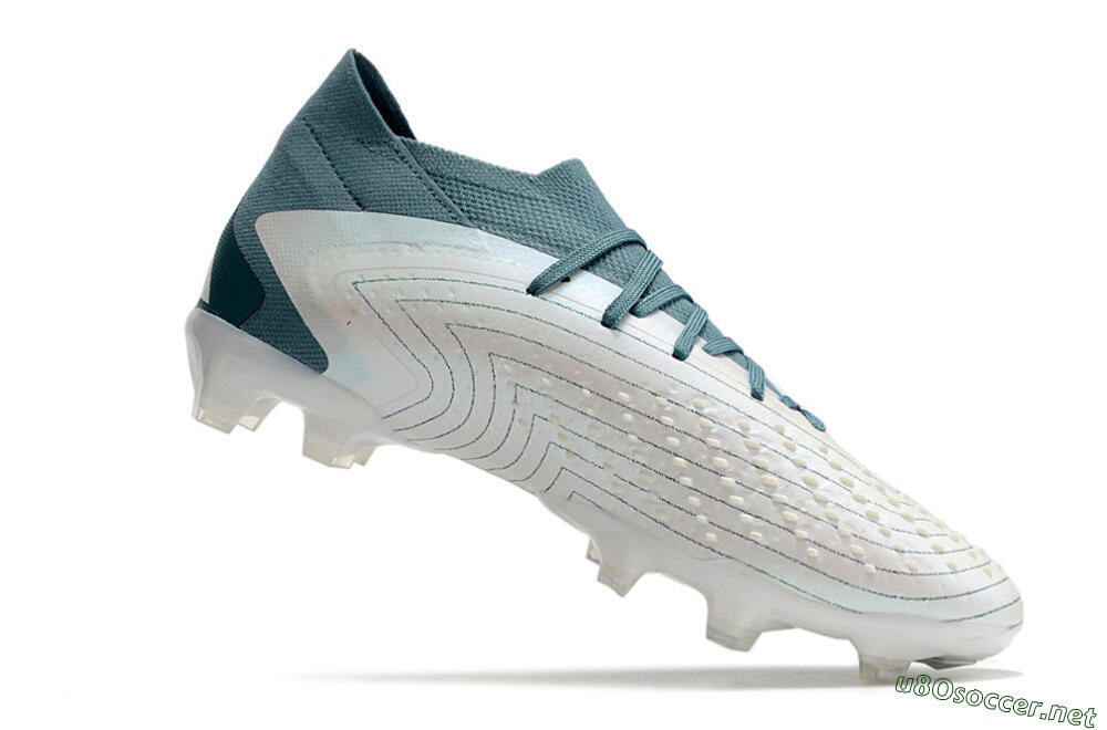 Unisex Adidas Predator Accuracy 23.1 FG Football Boots - White/Green 4