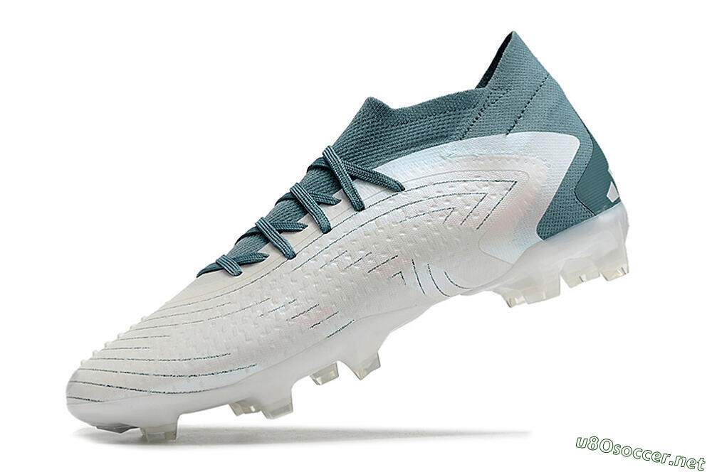 Unisex Adidas Predator Accuracy 23.1 FG Football Boots - White/Green 5