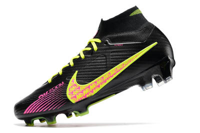 Men's Nike Air Zoom Mercurial Superfly 9 Elite FG Football Boots - Black/Yellow/Pink