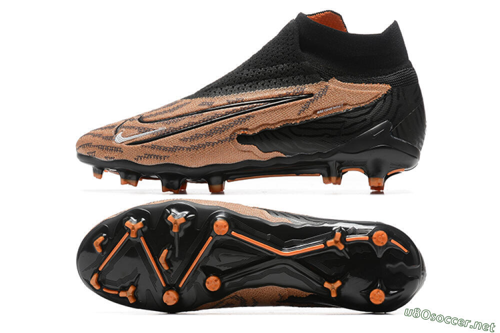 Men's Nike Phantom GX Elite DF AG Football Boots - Brown/Black 1