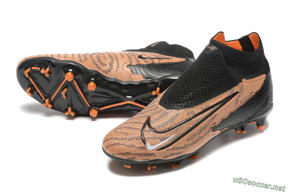 Men's Nike Phantom GX Elite DF AG Football Boots - Brown/Black 3