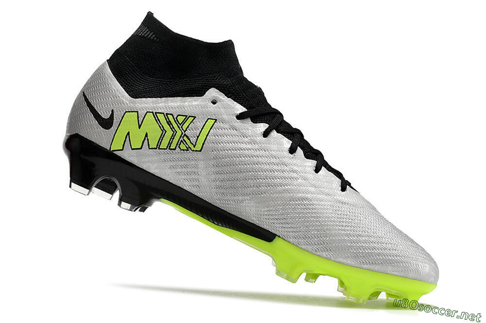 Men's Nike Air Zoom Mercurial Superfly 9 Elite FG Football Boots - Grey/Yellow/Black 4