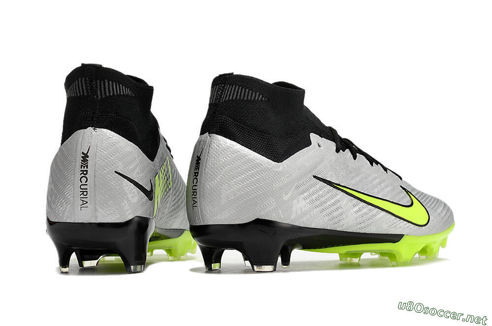 Men's Nike Air Zoom Mercurial Superfly 9 Elite FG Football Boots - Grey/Yellow/Black 6