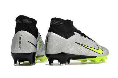 Men's Nike Air Zoom Mercurial Superfly 9 Elite FG Football Boots - Grey/Yellow/Black
