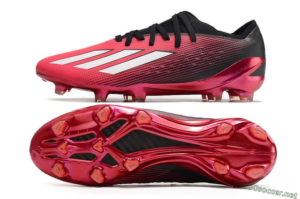 Men's Adidas X Speedportal.1 2022 World Cup FG Football Boots - Red/Black 1