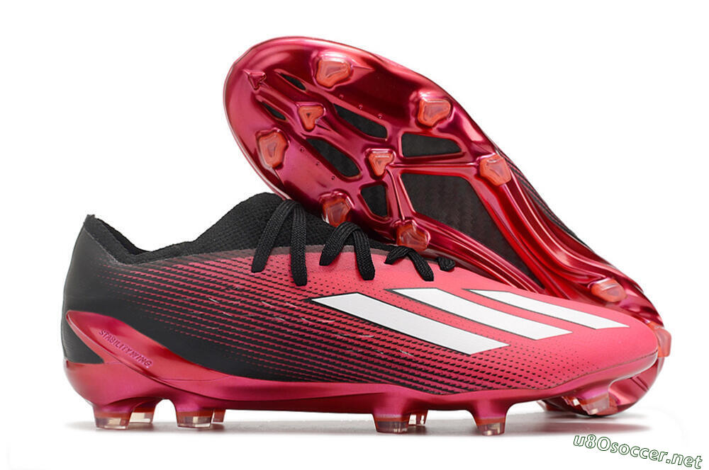 Men's Adidas X Speedportal.1 2022 World Cup FG Football Boots - Red/Black 2