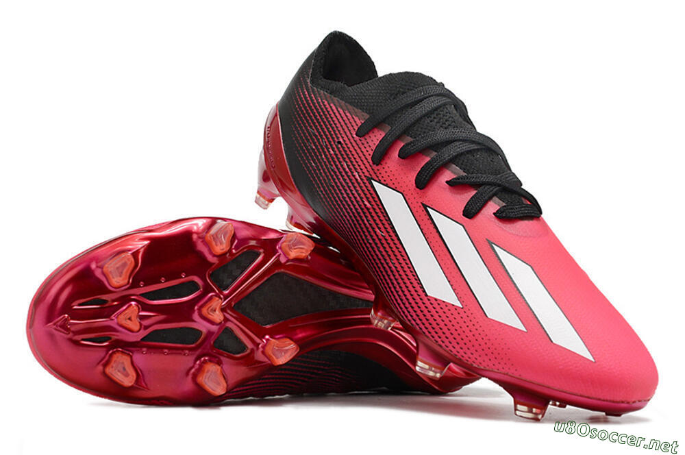 Men's Adidas X Speedportal.1 2022 World Cup FG Football Boots - Red/Black 3