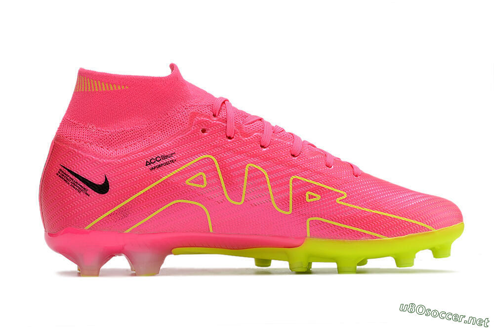 Unisex Nike Zoom Superfly 9 Elite SE AG Football Boots - Pink/Green 6