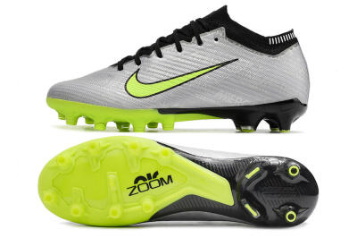 Unisex Nike Air Zoom Vapor 15 Elite SE AG Football Boots - Silver/Green/Black