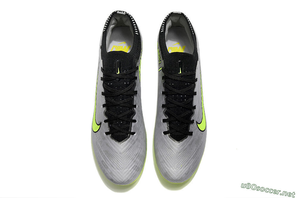 Unisex Nike Air Zoom Vapor 15 Elite SE AG Football Boots - Silver/Green/Black 4