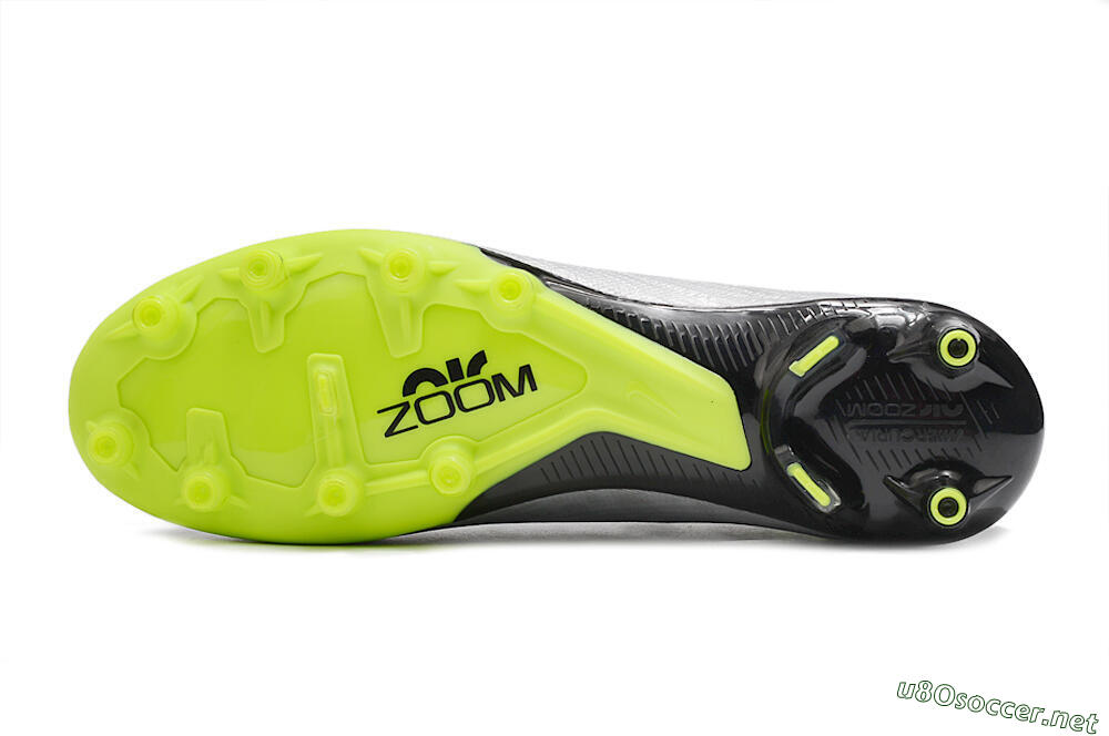 Unisex Nike Air Zoom Vapor 15 Elite SE AG Football Boots - Silver/Green/Black 7