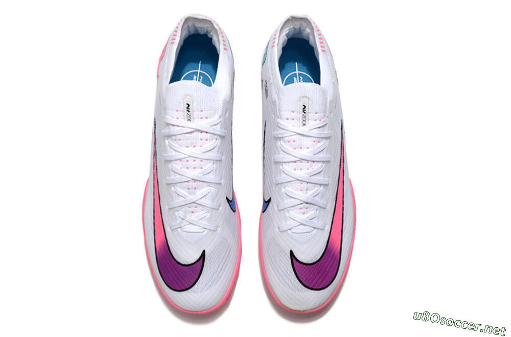 Unisex Nike Mercurial Vapor 15 Elite TF Football Shoes - White/Pink 4