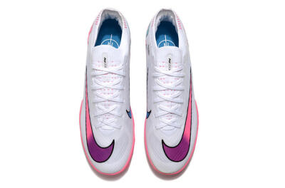 Unisex Nike Mercurial Vapor 15 Elite TF Football Shoes - White/Pink