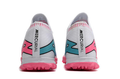 Unisex Nike Mercurial Vapor 15 Elite TF Football Shoes - White/Pink