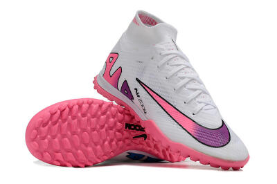 Unisex Nike Mercurial Superfly 9 Elite TF Football Shoes - White/Pink