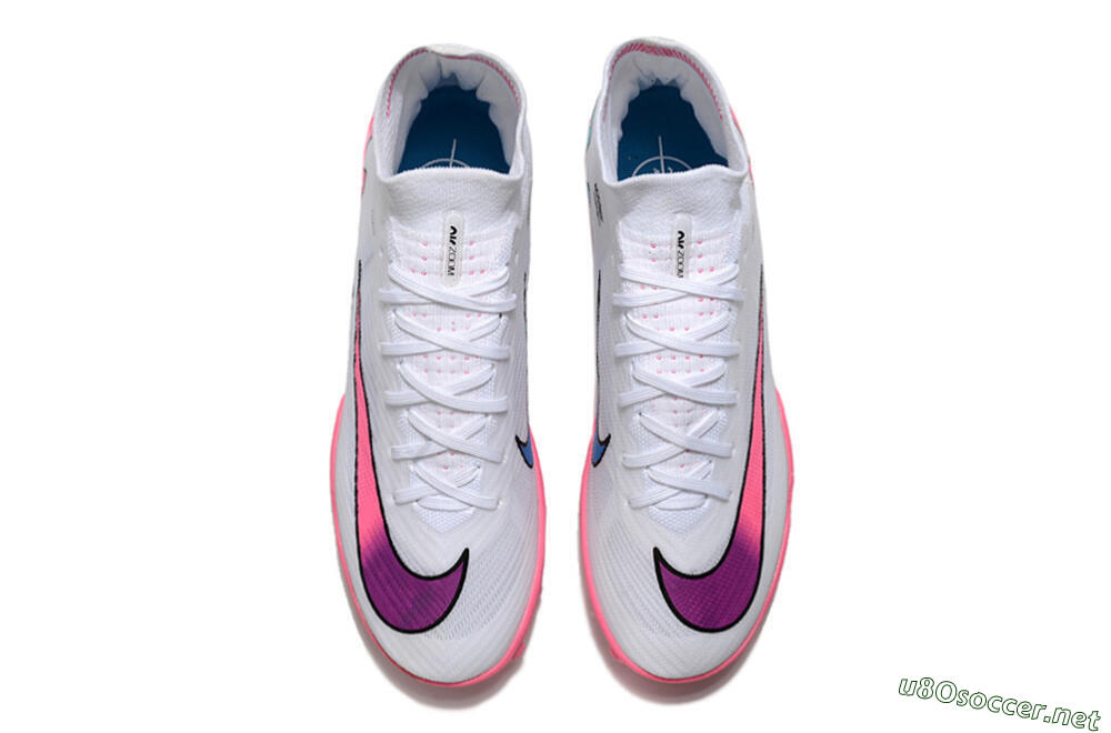 Unisex Nike Mercurial Superfly 9 Elite TF Football Shoes - White/Pink 4