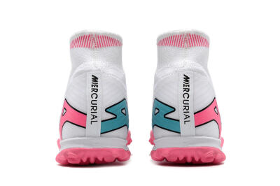 Unisex Nike Mercurial Superfly 9 Elite TF Football Shoes - White/Pink