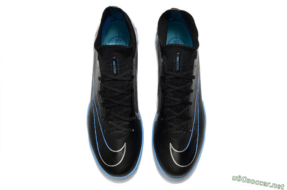 Unisex Nike Mercurial Superfly 9 Elite TF Football Shoes - Black/Blue 4