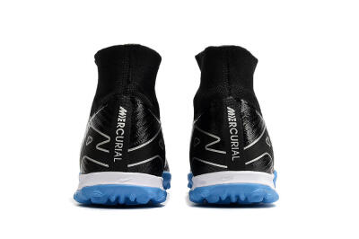 Unisex Nike Mercurial Superfly 9 Elite TF Football Shoes - Black/Blue