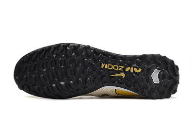 Unisex Nike Mercurial Superfly 9 Elite TF Football Shoes - Gold/Black/Silver